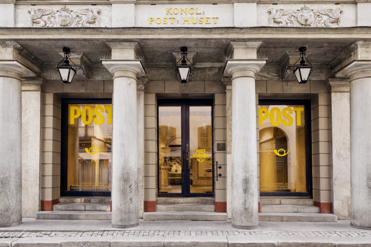 Fasaden på Postmuseum i Gamla stan